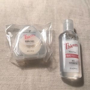 Young Living Thieves Hand Purifier and floss